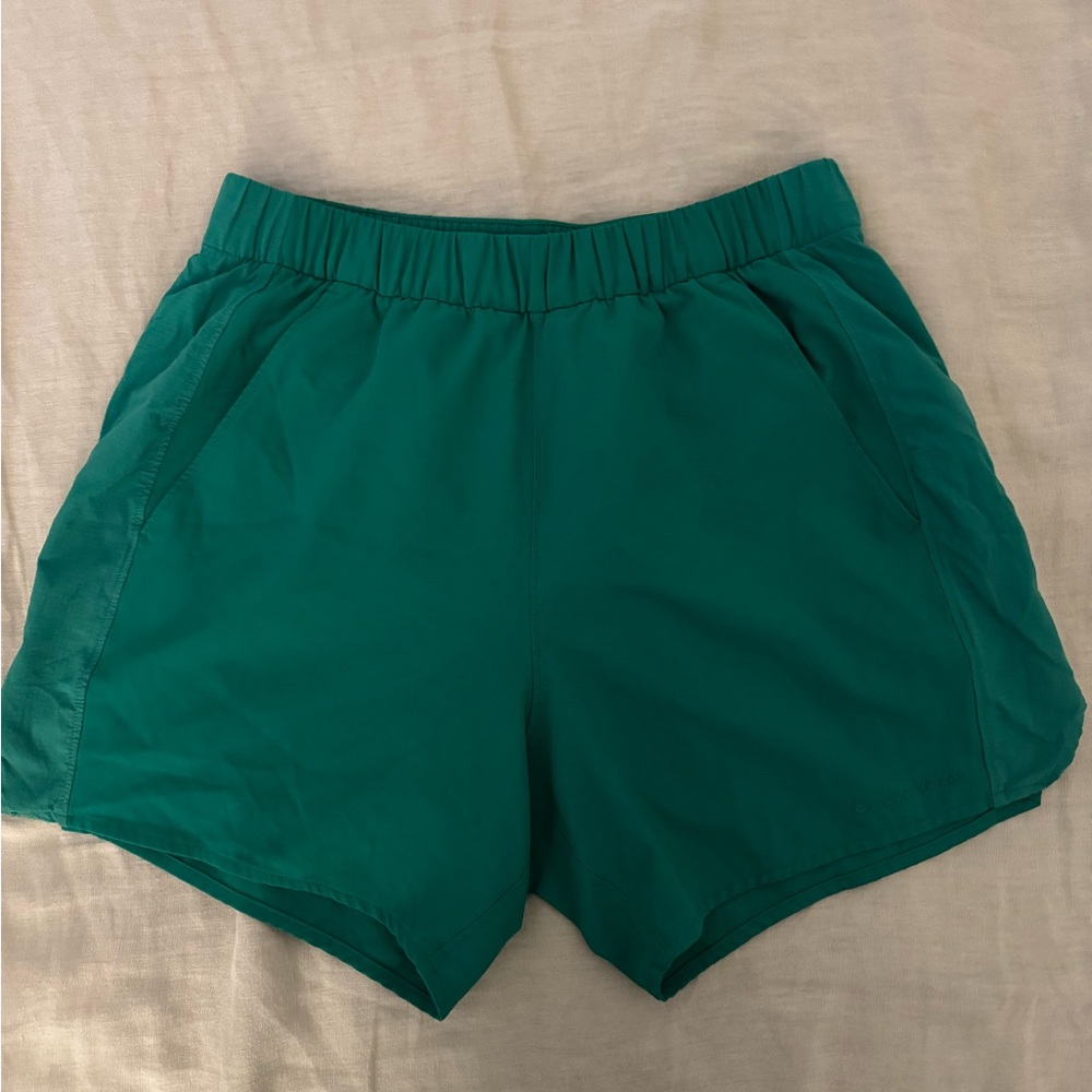 Outdoor Voices Emerald Green Athletic Shorts